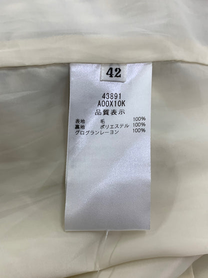 フォクシーブティック 43891 ワンピース 42 アイボリー チェック柄 ITUNUF5J1ZP2