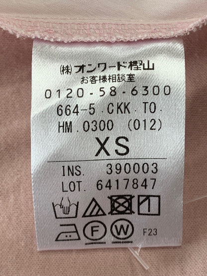 トッカ CKKTOHM0300 カットソー XS ピンク フラワーモチーフ IT2X1H5M405S