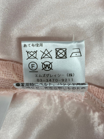 エムズグレイシー リボン刺繍タックスカート 317331 36 ピンク ITZCIIL59M6Y