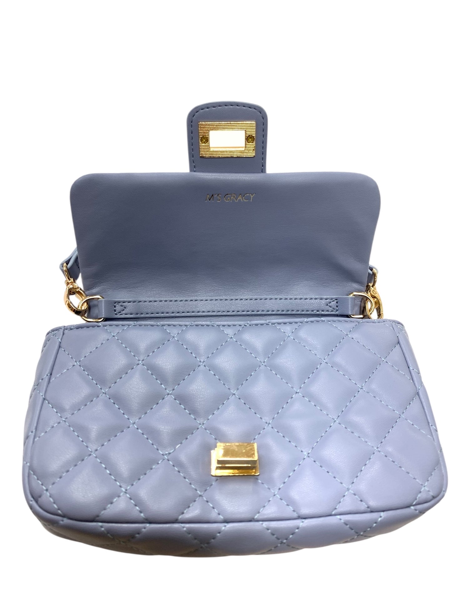エムズグレイシー 494134 バッグ ブルー キルティング ２way チェーン ITQZVZ327XCM 【SALE】