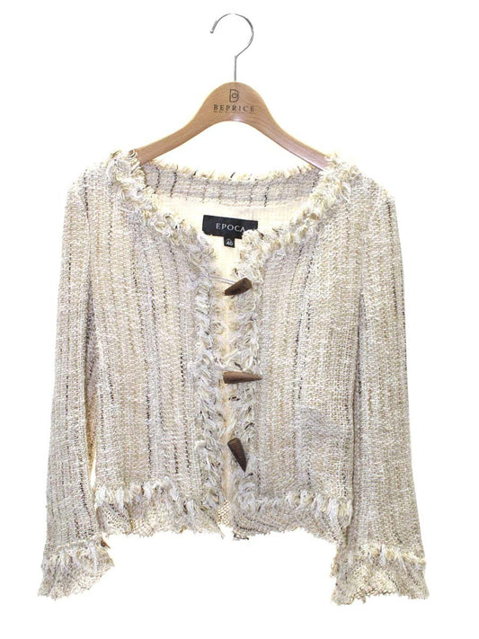 エポカ M5E06-132-40 ジャケット 40 ベージュ リネン混 ITD9OU8NC3F2