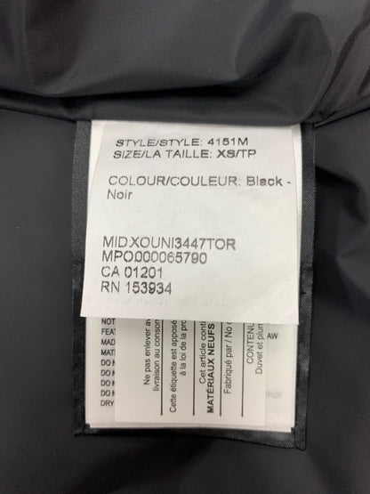 カナダグース GARSON VEST ギャルソン 4151M ダウンベスト XS ブラック ITAHGSROO43E