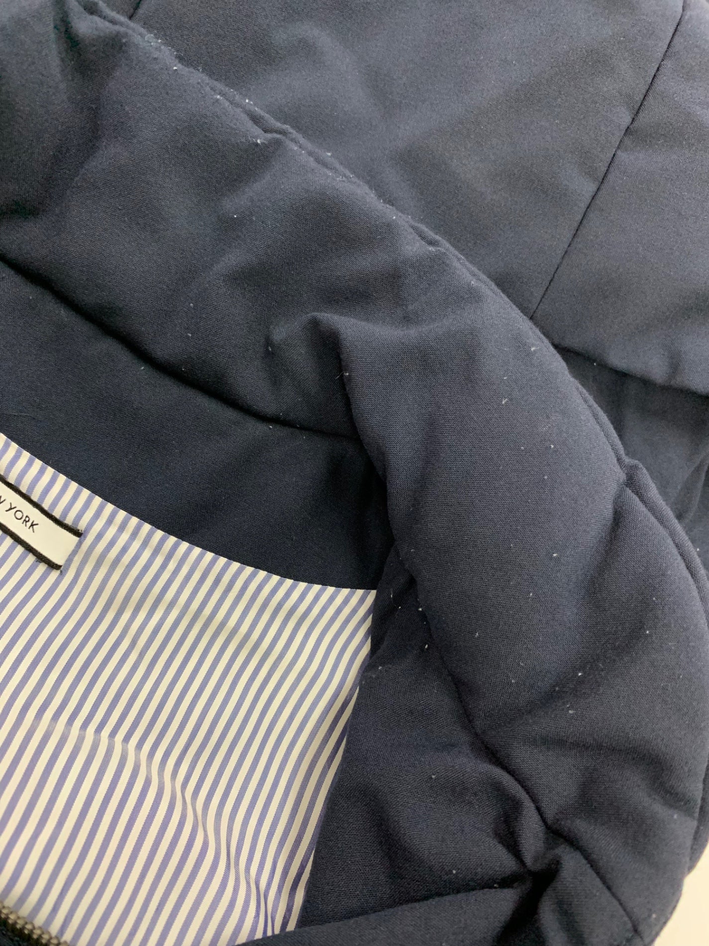 フォクシーニューヨーク ブリリアント タキシードクッション 33726 コート 38 ネイビー 中綿 IT0M8CYYEHB7