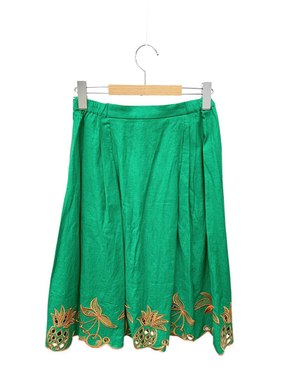 チェスティ Summer Embroidery Setup 12S540 セットアップ 1 グリーン トロピカルモチーフ 刺繍 フリル レース ITHARP7A4M1O