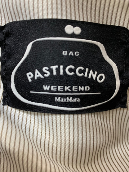ウィークエンドマックスマーラ パスティチーノ 24155110856 ハンドバッグ ベージュ ラフィア エフェクト ミディアム 2WAY ITZS4Z43FPQ4