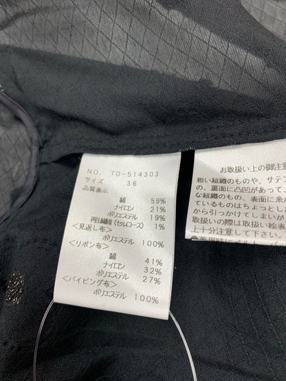 エムズグレイシー フラワーカットジャガーボレロ 514303 ボレロ 38 ブラック 花柄 ITRUY9WB79VY