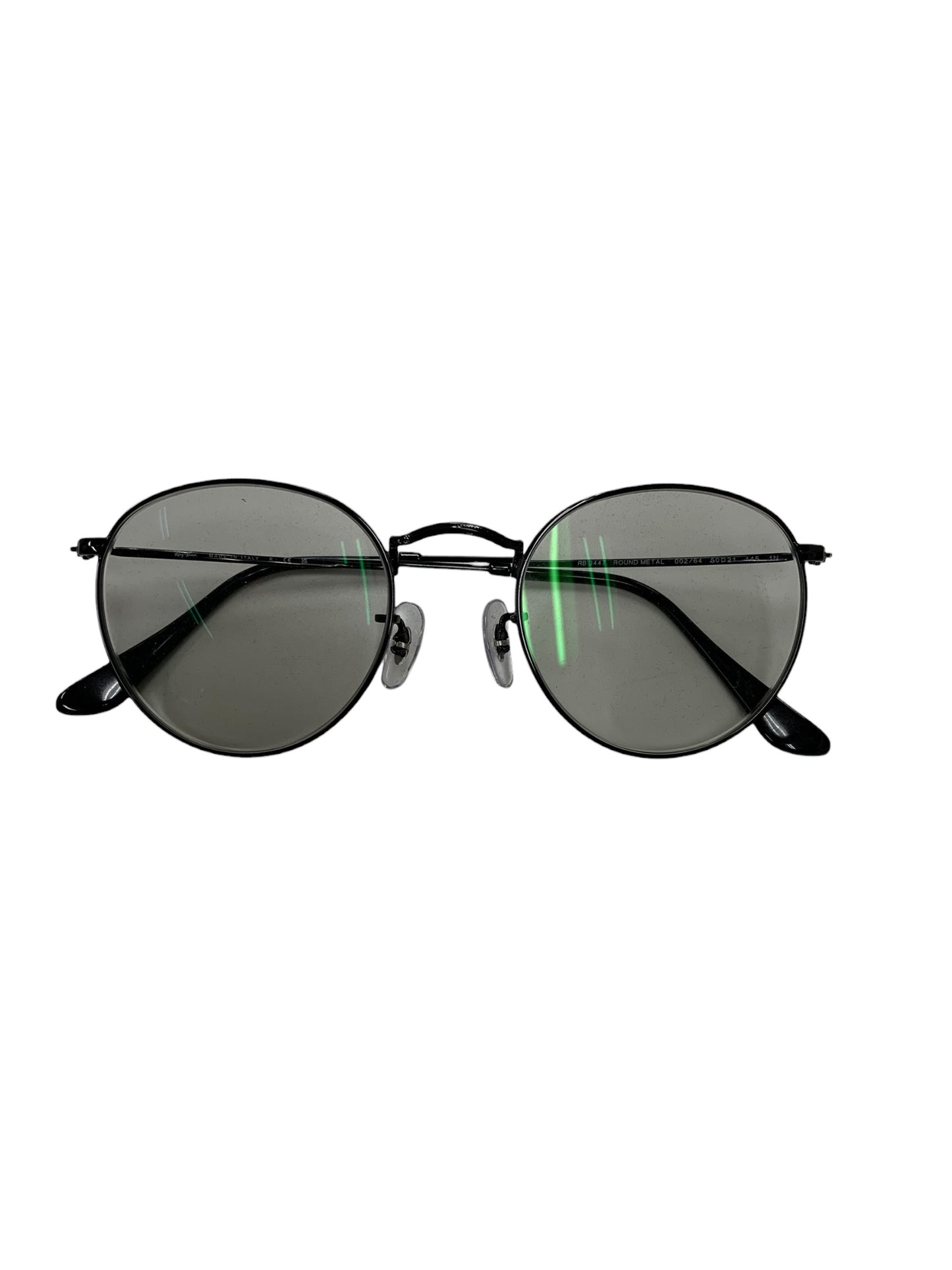 レイバン ROUND METAL RB3447 サングラス ブラック ラウンドメタル フルリム ラウンド ITU6789LI1IG 【SALE】