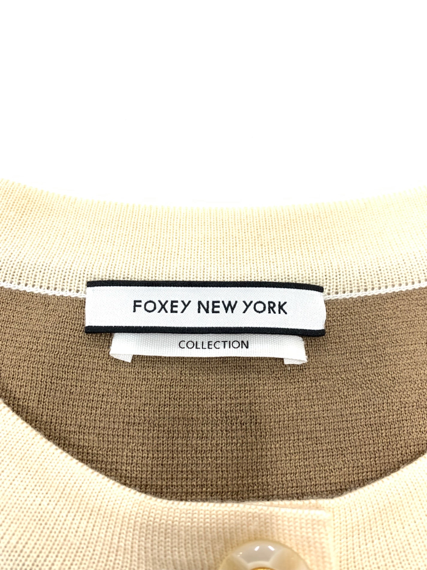 フォクシーニューヨーク collection White Trim Cardigan 39019