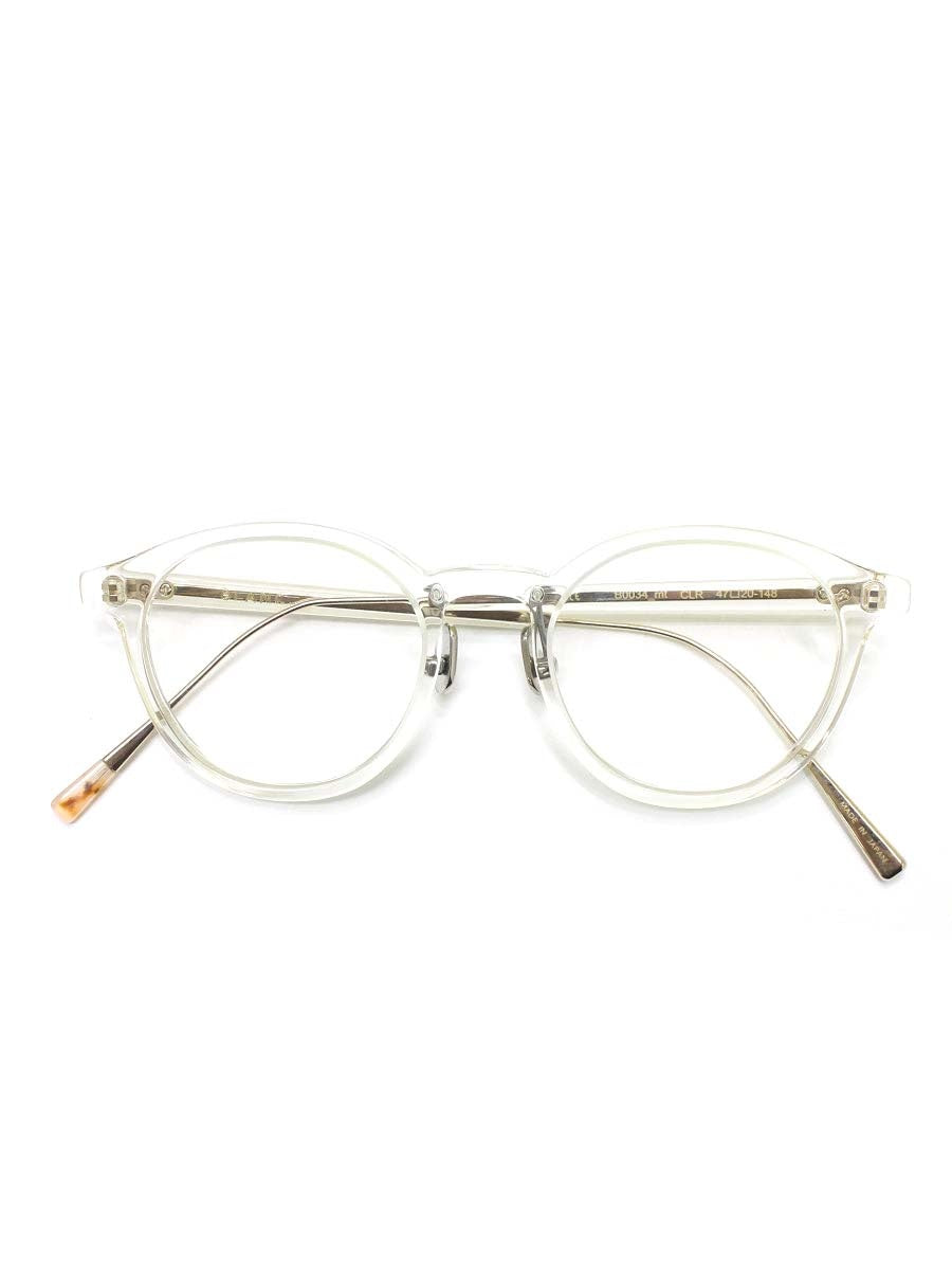 ブラン B0034 メガネ 透明/ライトゴールド セルフレーム フルリム ボストン ITH21OG4CCZO