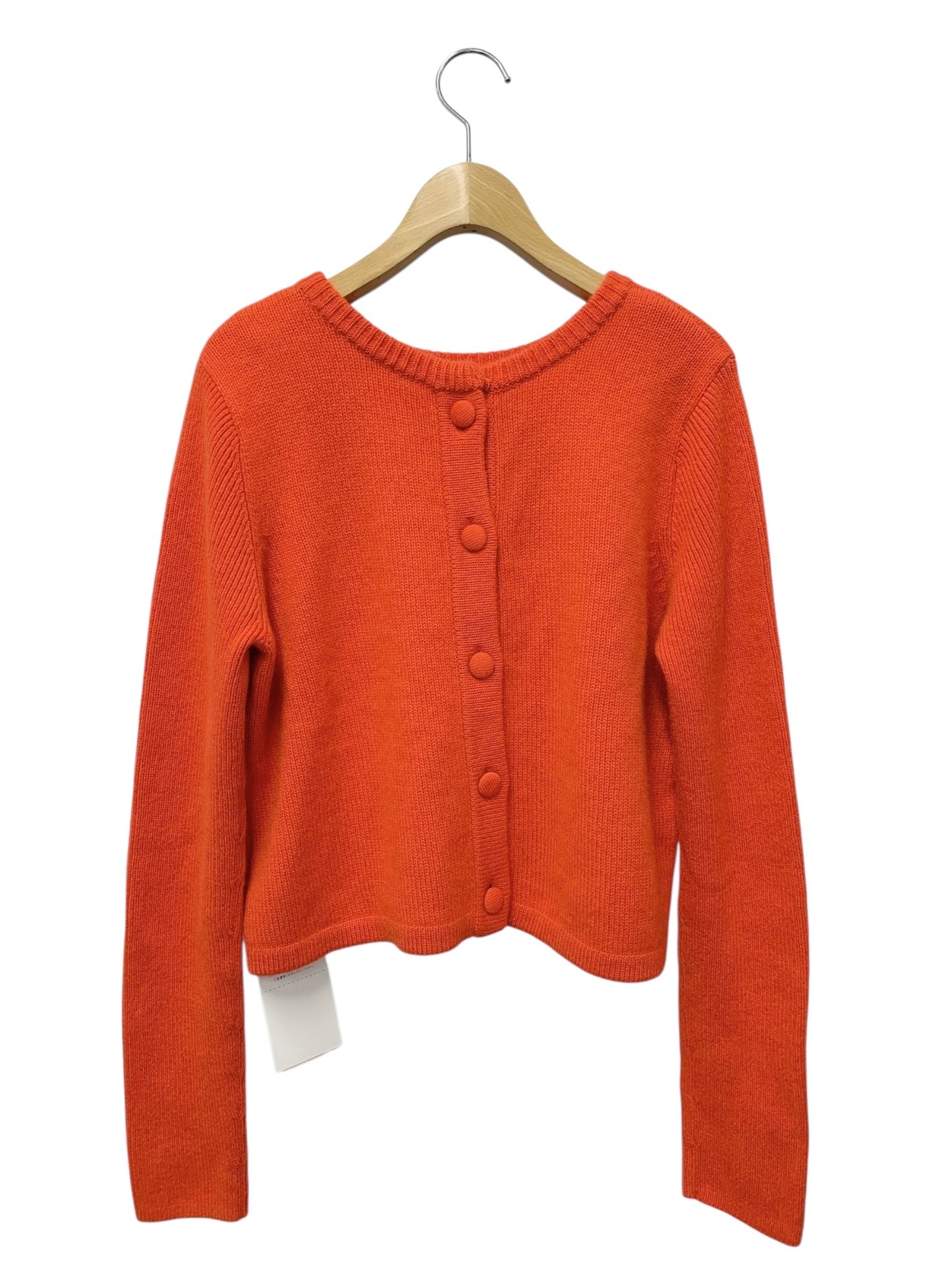 フォクシーブティック Sweater F.B.Button 40348 ニット 42 レッド カシミヤ バックボタン SP品 IT6GBFTFOPCI