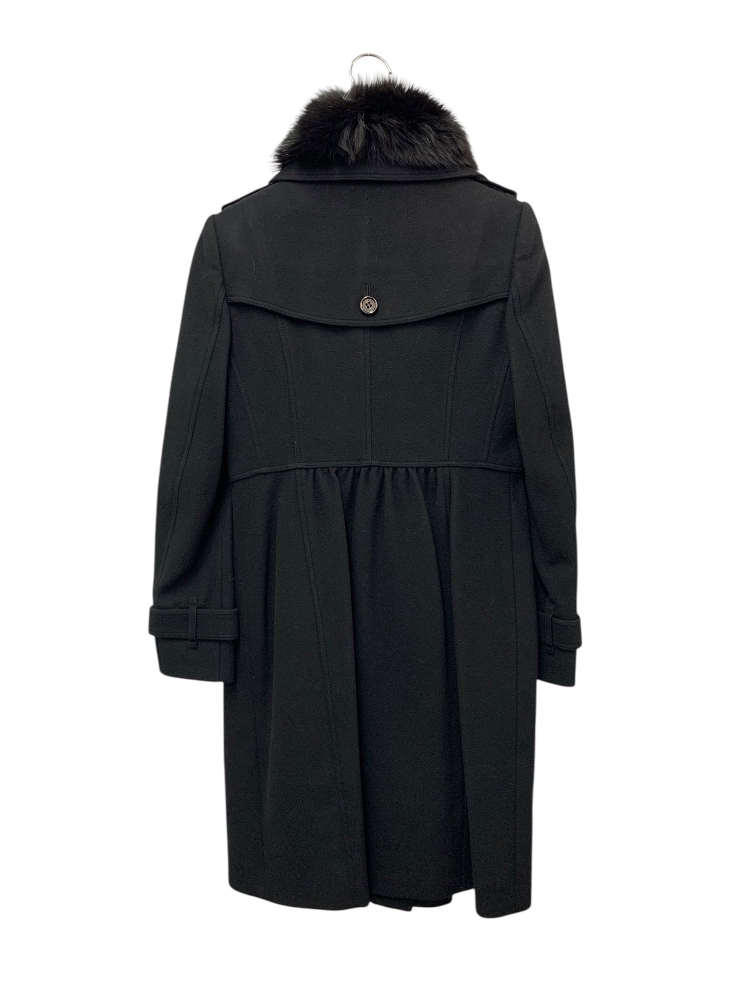 バーバリーロンドン B1B67-274-09 コート 38 ブラック カシミヤ ウール ダブルブレスト ITOJJUV077G7