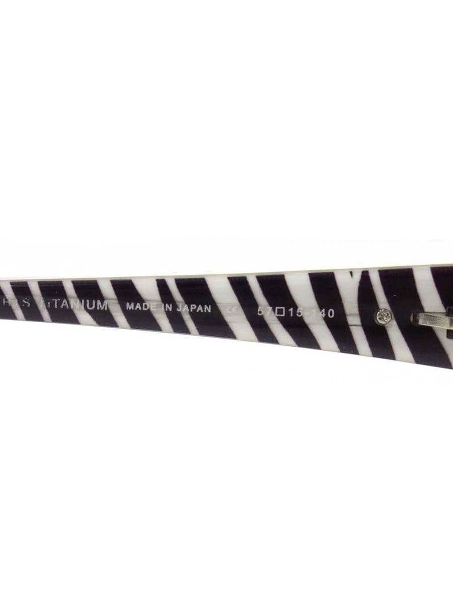 サムライ翔 仁 STYLE No.24 SS-J24 メガネ ホワイト/ブラウン ハーフリム スクエア ITGHUIVCQTM0