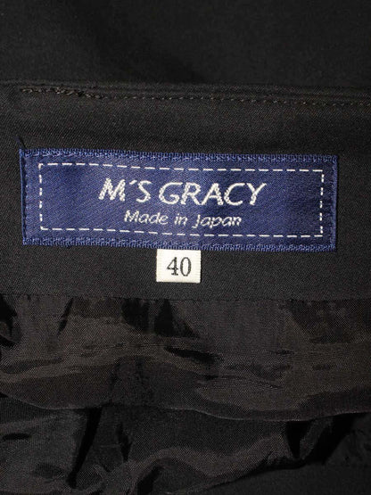 エムズグレイシー Asymmetry Skirt 917338 スカート 40 ブラック ITFDUY8HYRTW