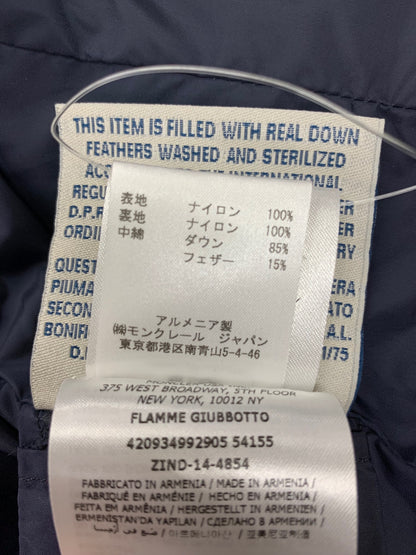 モンクレール FLAMME 420934992905 54155 ダウンコート 0 ネイビー ITMN1D5VQZFS
