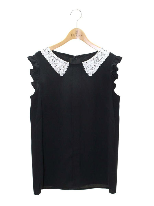 ルネ basic 5031010 カットソー 38 ブラック レース IT1QQTKVIX9C