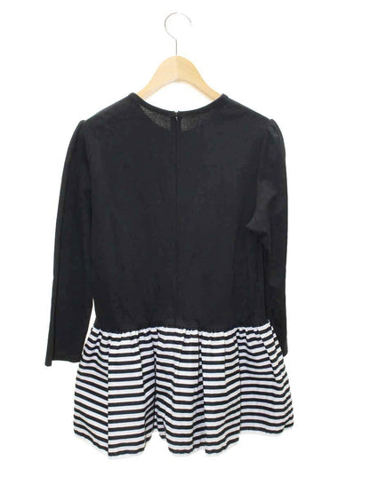 ボーダーズアットバルコニー PEPLUM LONG SLEEVE TEE BD2211-2B-14 38 ブラック 22年モデル IT5EJOGGSM1M