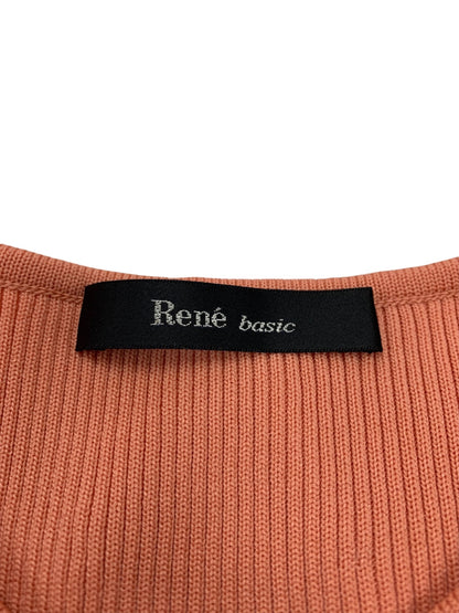 ルネ basic 5112020 カーディガン 34 ピンク レース パールボタン ITR3EGHWYZHU 【SALE】