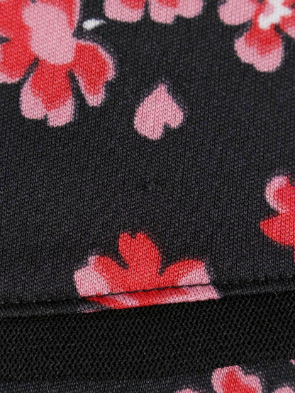 ギャラリービスコンティ 1298014 ワンピース 3 ブラック フラワープリント ITO9LTMKD41S