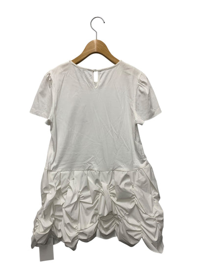 エムズグレイシー 515331 チュニック 38 ホワイト フレア リボン IT5SPOA655D4