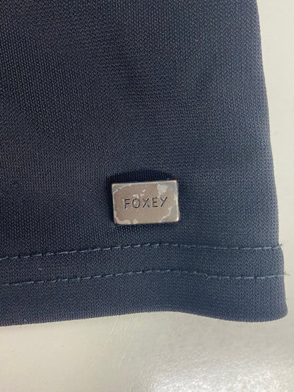 フォクシーニューヨーク パフスリーブ 25731 カーディガン 38 ブラック フリル ITHLU9O8P0HW