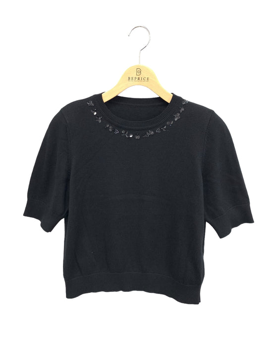 フォクシーブティック Knit Top Eclat 44398 ニットトップス 40 ブラック ITR84R1U7YY1