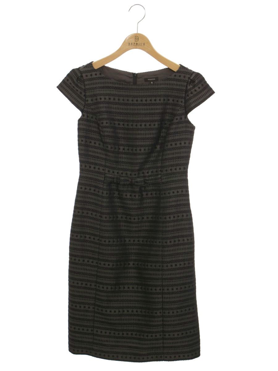 トッカ OPTOGA0220 ワンピース 0 ブラック 刺繍 リボン ITMZKNHCTS1S