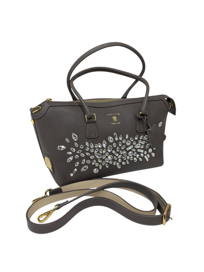 エーディーエムジェイ トートバッグ グレージュ ショルダー 2way レザー スワロフスキー IT1ML69CYCZU