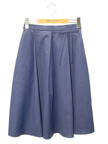 エムズグレイシー Flared Skirt 917324 スカート 36 ネイビー リボン ITQ6J8VMHS2K 【SALE】