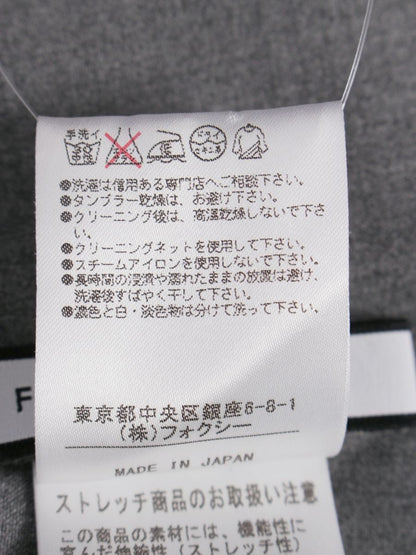 フォクシーニューヨーク ジャケット タキシード 33175 40 グレー ITA9SL7NPE1C