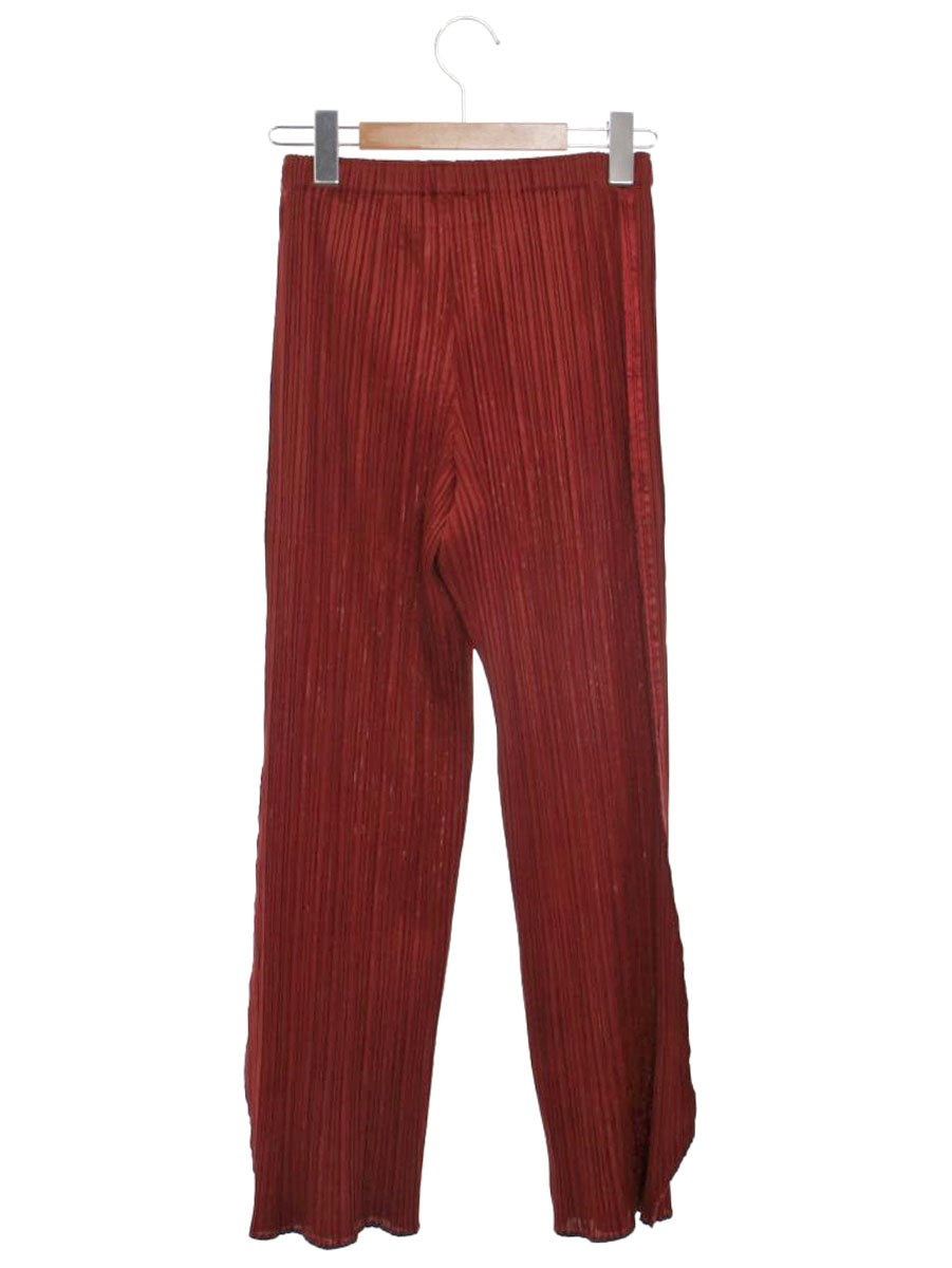 プリーツプリーズイッセイミヤケ PP93-JF452 パンツ 1 レッドブラウン プリーツ ITZUMBKN9JKD