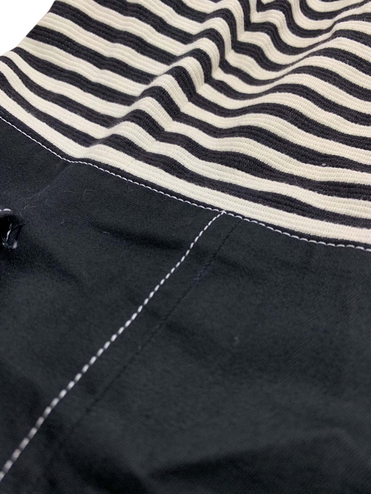 エムズグレイシー 521409 ワンピース 38 ブラック 切替 ボーダー ITEWD7KDRJ5C