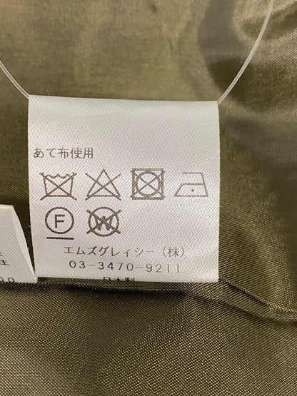 エムズグレイシー 317619 スカート 36 カーキグリーン チェック ウール ITO8RHKO6ZLE