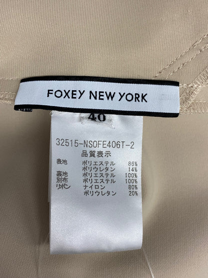 フォクシーブティック パーフェクトフィット＆フレアー 32515 ワンピース 40 ベージュ カットワーク ITTSZX0CM1Y2