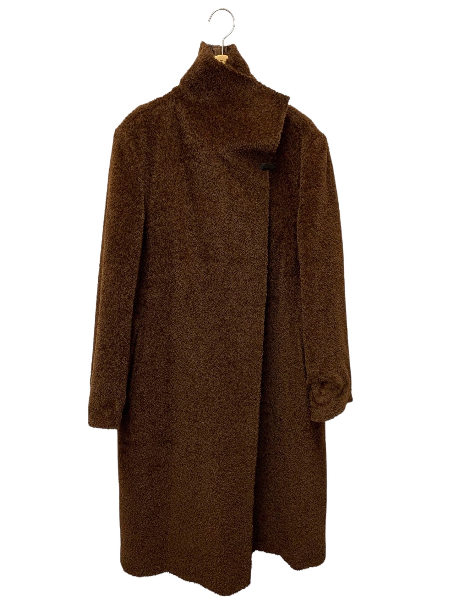 マックスマーラ 254275 40 ブラウン リバーシブル仕立 ロングコート アルパカ混 ITADNBZY87QW