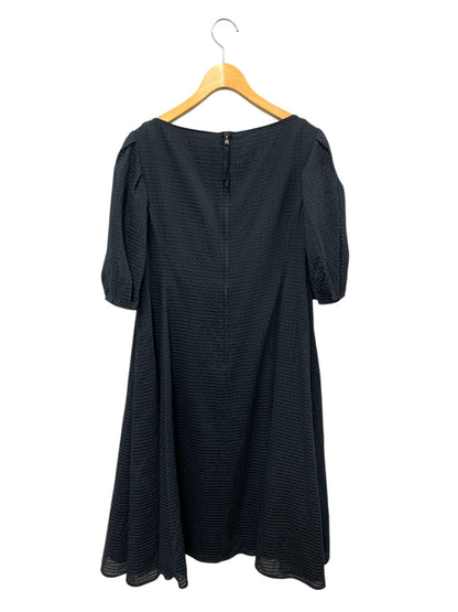 フォクシーブティック Panna Cotta パンナコッタ 43569 ワンピース 42 ネイビー シアサッカー パフスリーブ ITNJCNVR263K