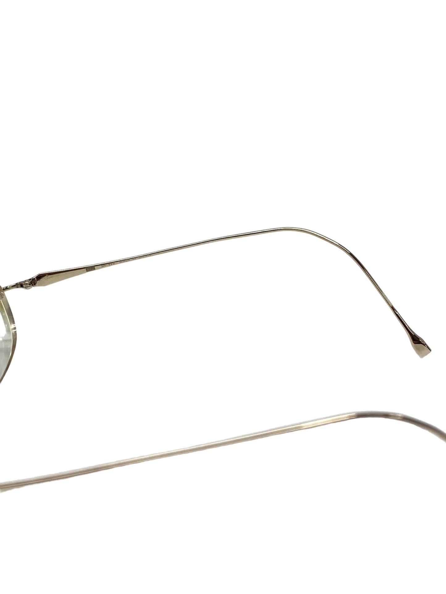 MIZ JAPAN 水島眼鏡 MI-495 眼鏡 シルバー K14WG リムレスフレーム オーバル型 IT4WKIRIFG2S