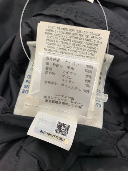 モンクレール MAGLIONE TRICOT CARDIGAN A20939470200 ダウンジャケット XS ブラック ダウン ダブルジップ IT5BDC3CDD2L