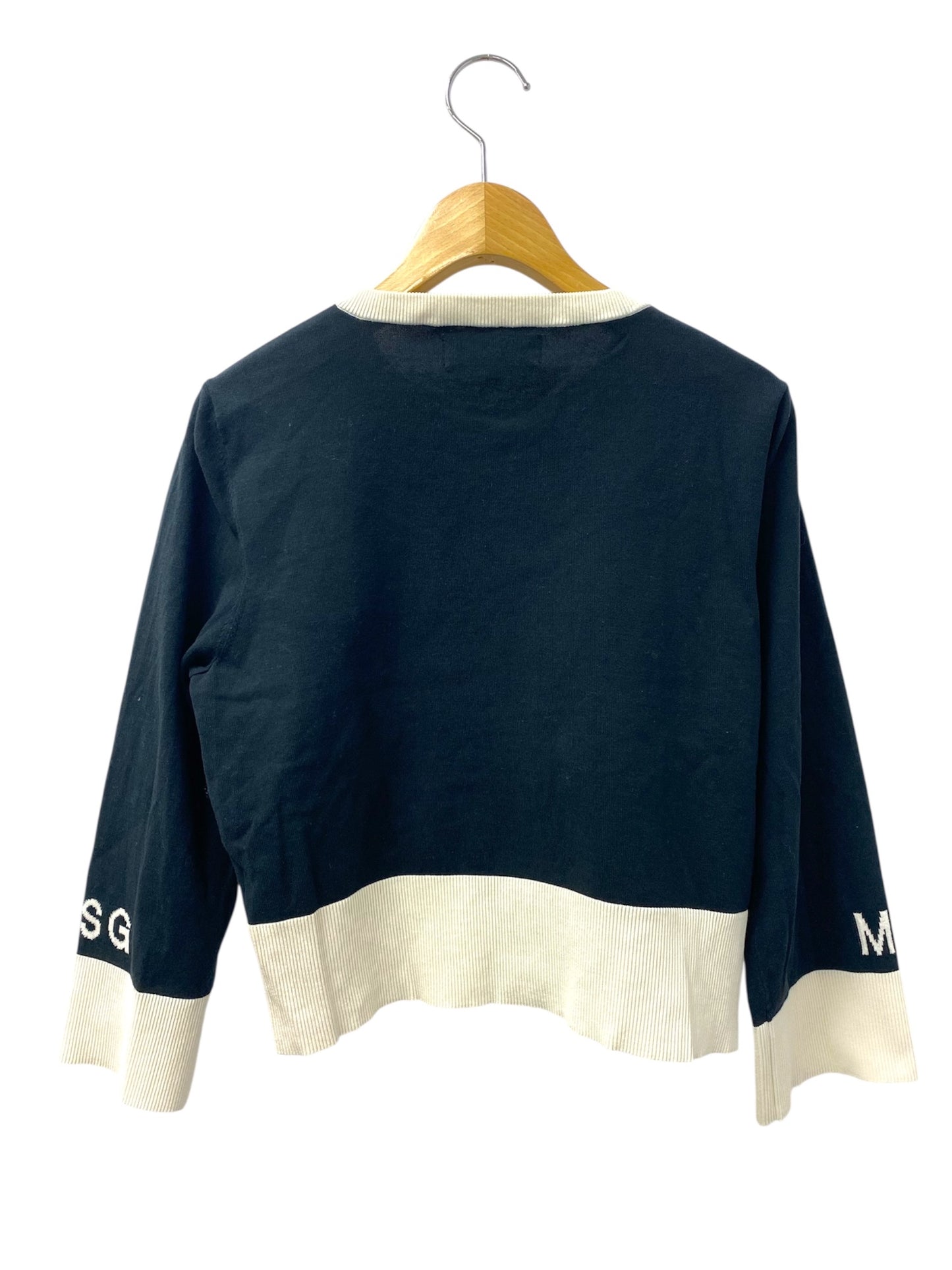 エムズグレイシー Logo Cardigan 918303 カーディガン 40 ブラック IT8T3UETYABS