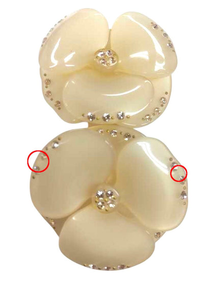 アレクサンドルドゥパリ バレッタ ベージュ フラワー ツィン ラインストーン ITVJZVFUC3GC 【SALE】