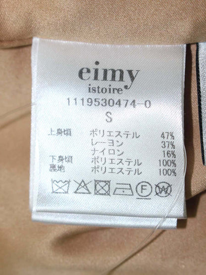 エイミーイストワール eimy monogramニットドッキングプリーツワンピース 1119530474-0 S ベージュ IT9IZH32ZNME