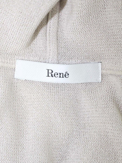 ルネ 6222010 カーディガン 36 ベージュ パール フーディ ITSFXSX5V76H