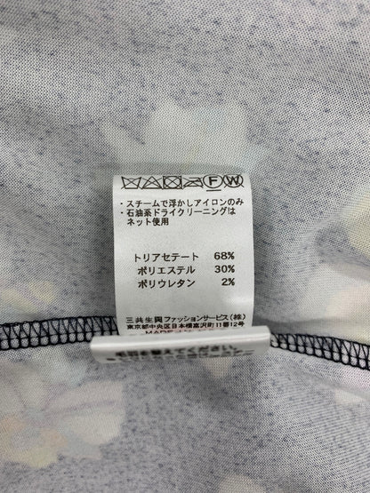 レオナールスポーツ 0529051 ワンピース 42 ネイビー ベロア フラワーモチーフ ITWVZV6AFM8L