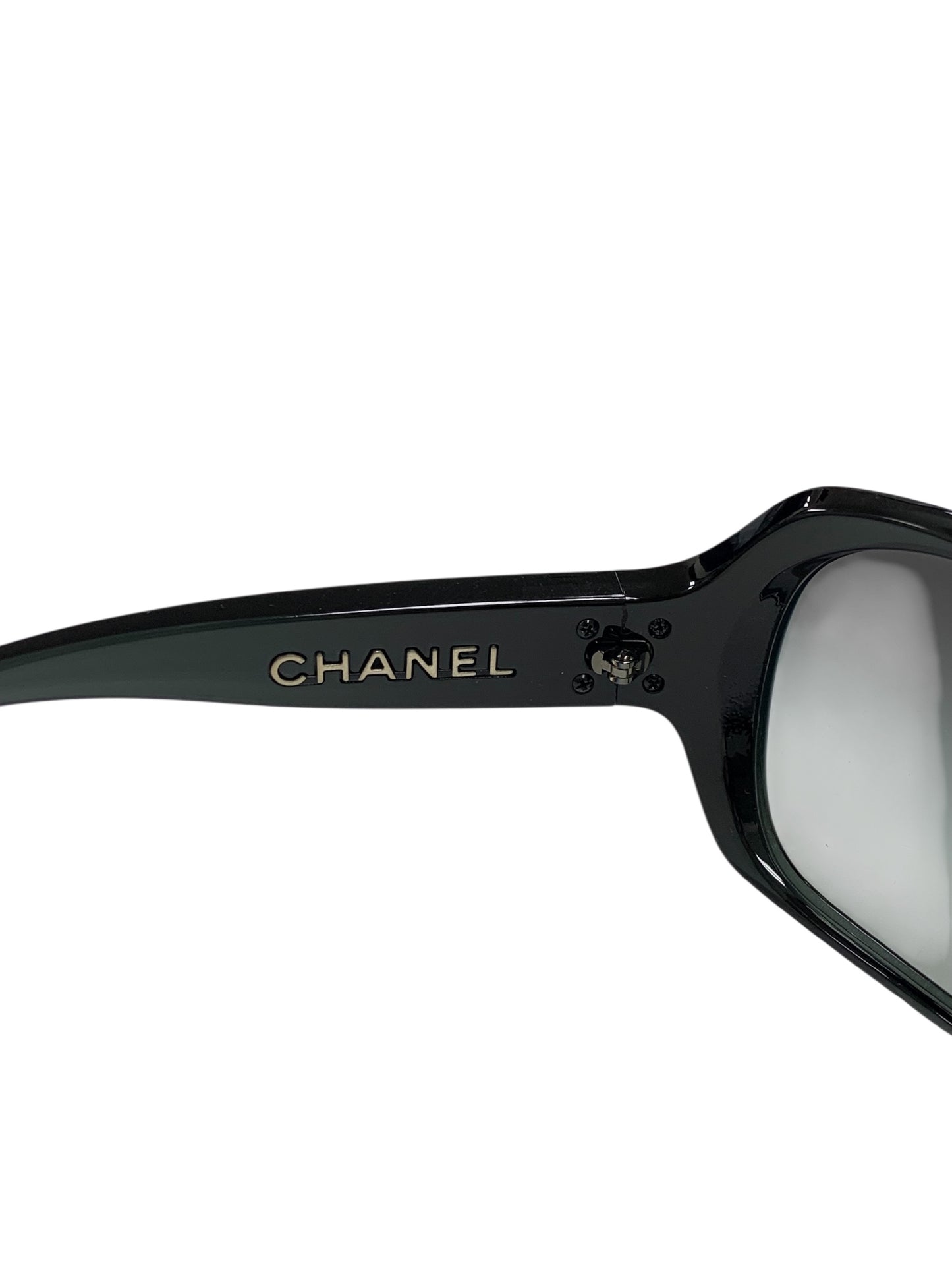 シャネル サングラス 6035 C1129/3C サイドロゴ レクタンギュラー グラデーションレンズ ブラック ITGPV6W47XZC
