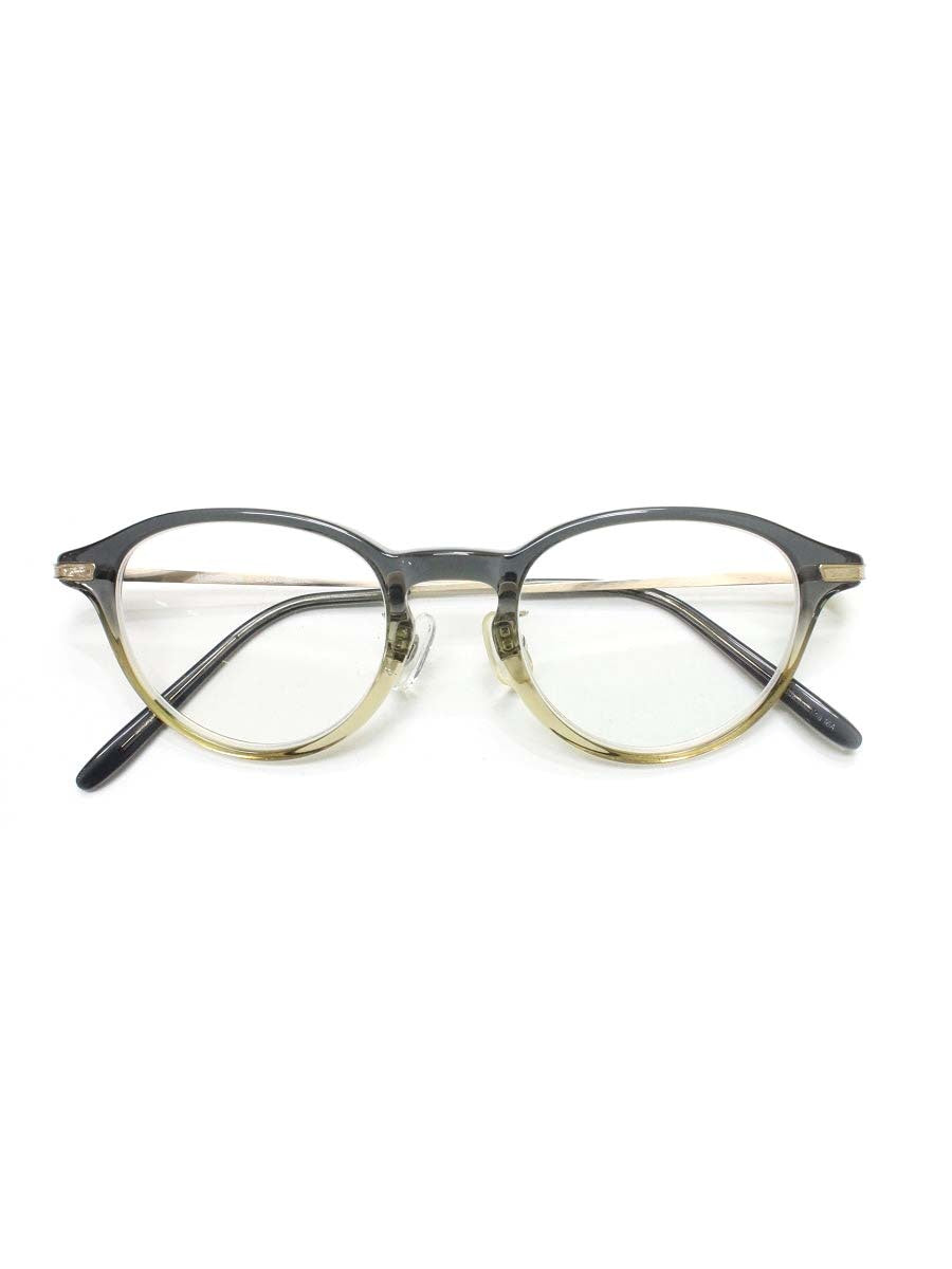 金子眼鏡 メガネ グレー/クリア/ゴールド オーディエンス コンビ グラデーション IT92MVPEO9YK