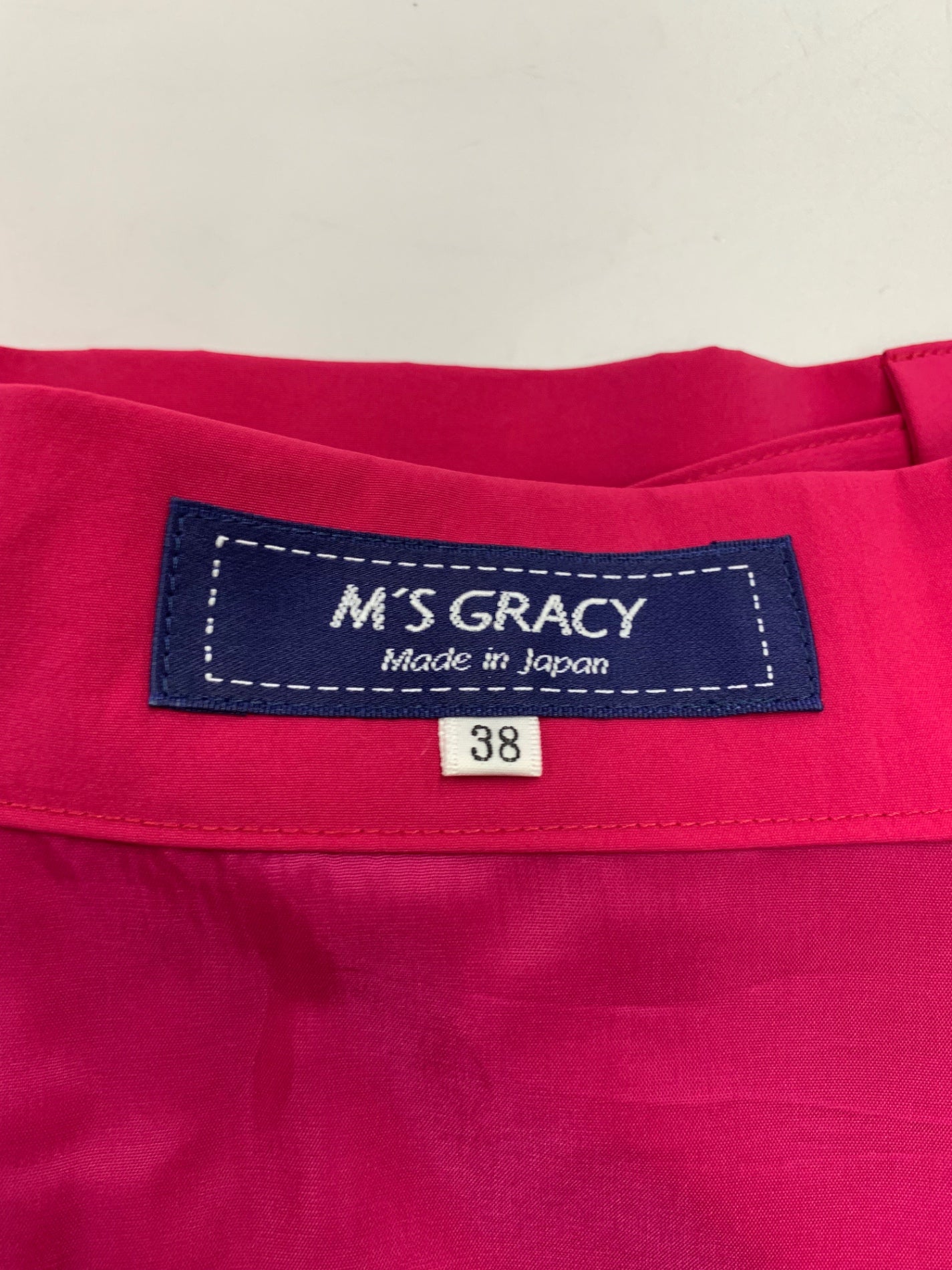 エムズグレイシー 117330 スカート 38 ピンク フラワー刺繍 ITLV61Z3Y5UK