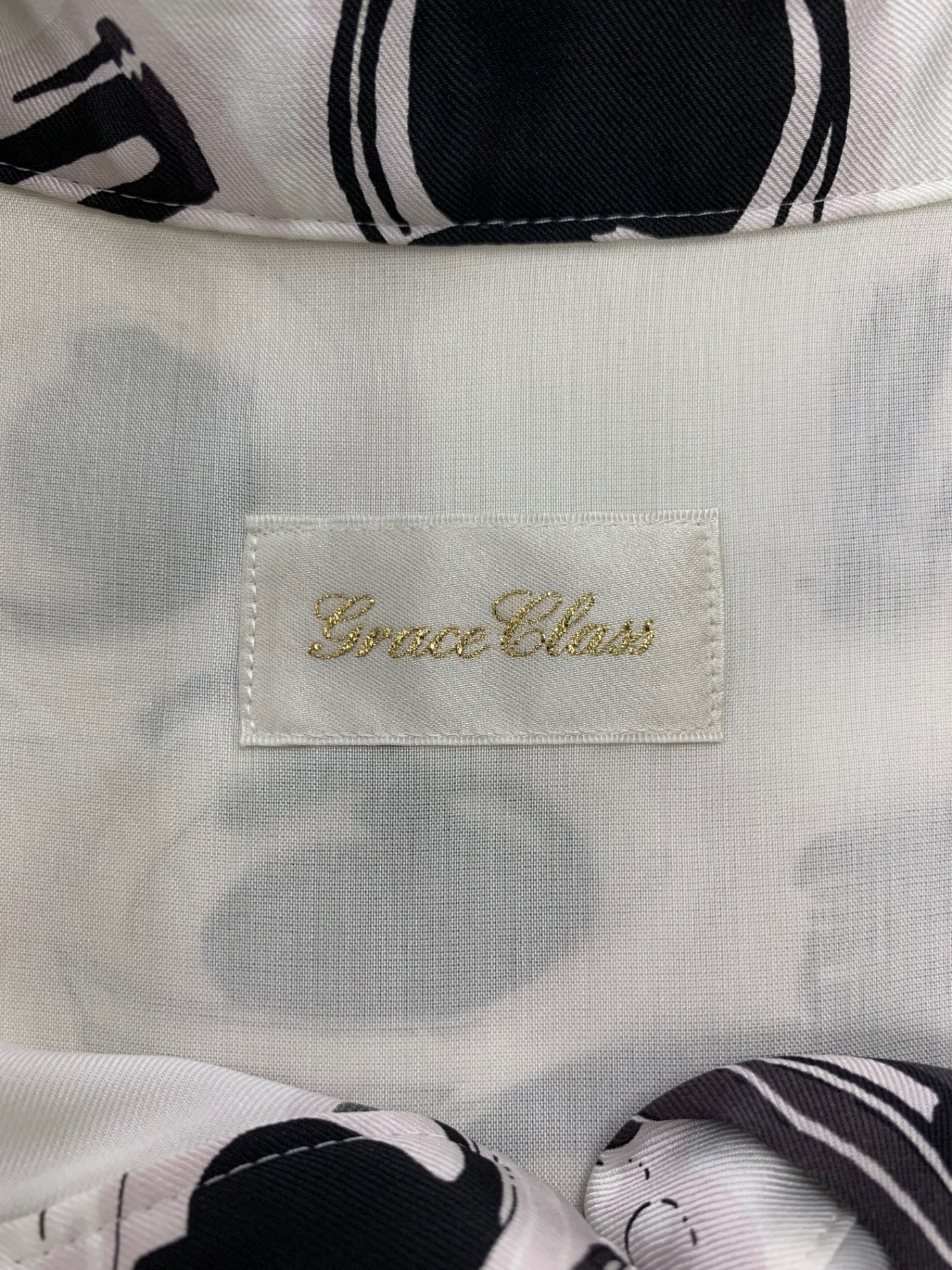 グレースクラス 02222 ワンピース 36 ホワイト コスメ柄 ITVDLAQ2IFLJ