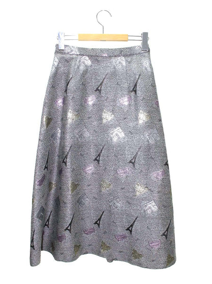 グレースクラス パリジャガードAラインスカート 0223121009 36 グレー ITGQD0GFOAQK