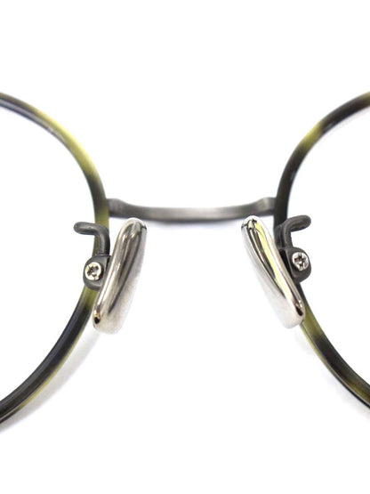 ワンスリーコンパウンドフレーム メガネ シルバー/グリーン/ブラック 眼鏡 cfa06 ITYDL87J93JG 【SALE】