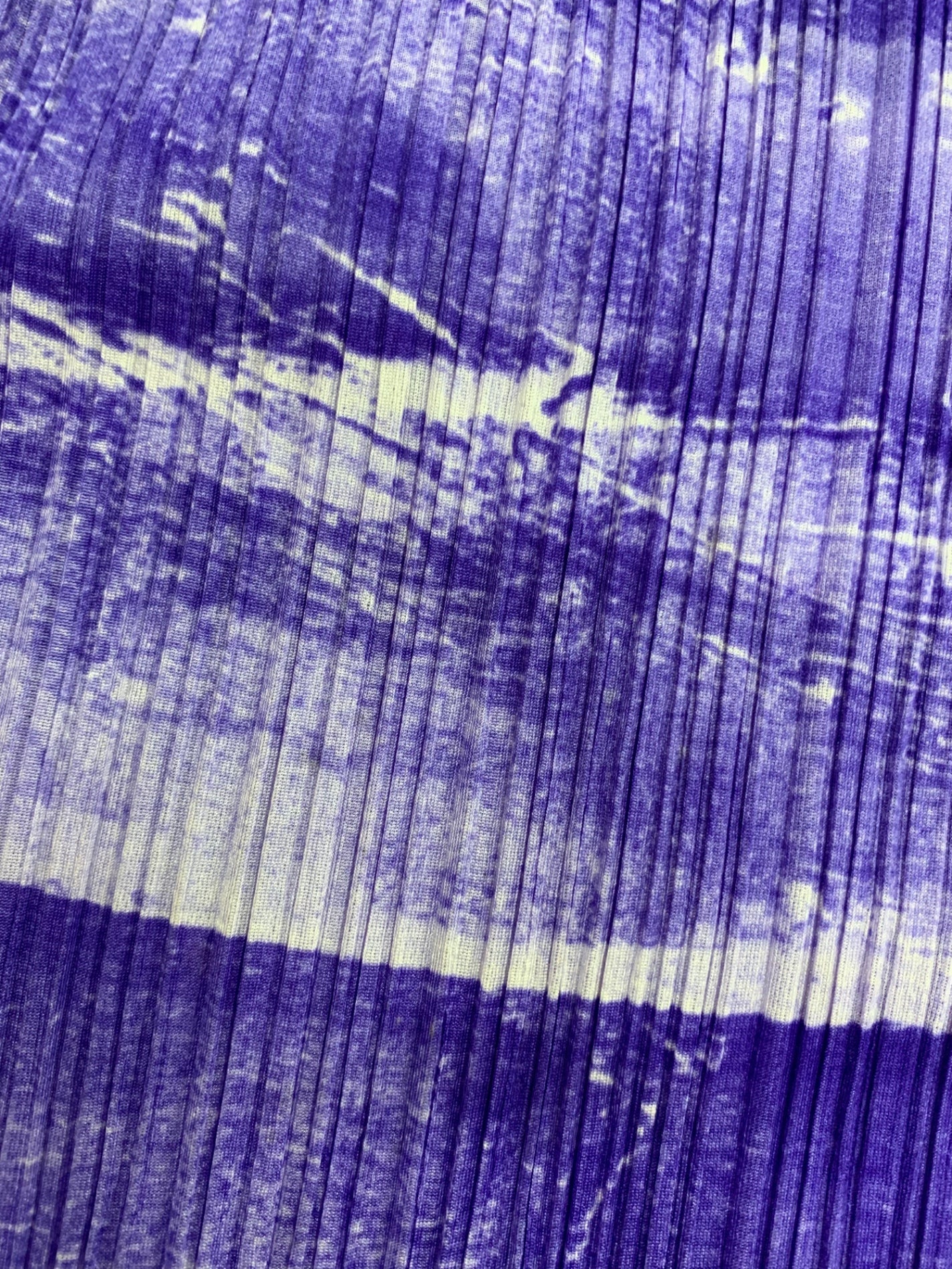 プリーツプリーズイッセイミヤケ PP31-JH925  ワンピース 3 パープル 波柄 プリーツ ITDE2WRZL1J0