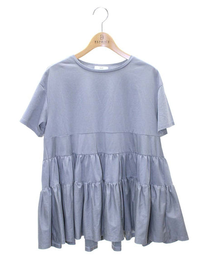 ヨリ YR2211-089SM カットソー F グレー ペプラム フレア ITFJGVKBNX9O